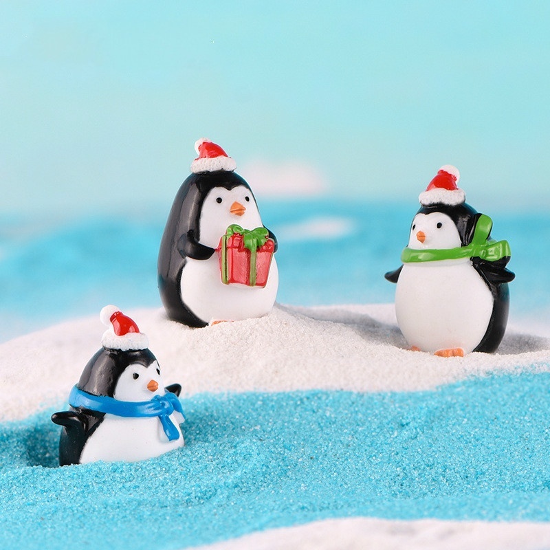 4pcs Mini Resin Penguin Micro  - đánh giá và giá Bonsai Garden World