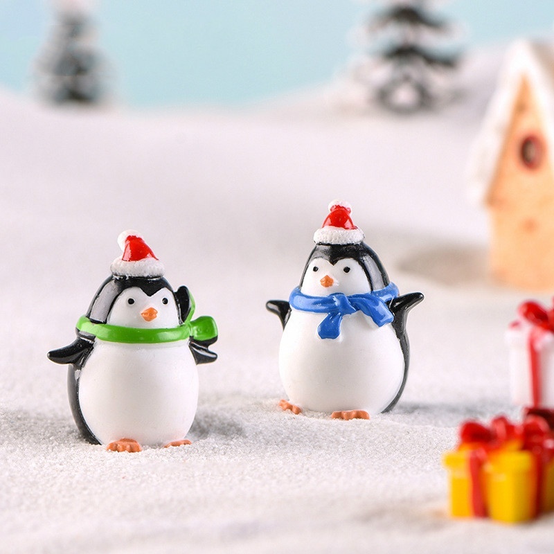 4pcs Mini Resin Penguin Micro  - đánh giá và giá Bonsai Garden World