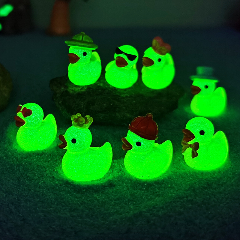 Mini Yellow Luminous Duck Orna - đánh giá và giá Bonsai Garden Ideas