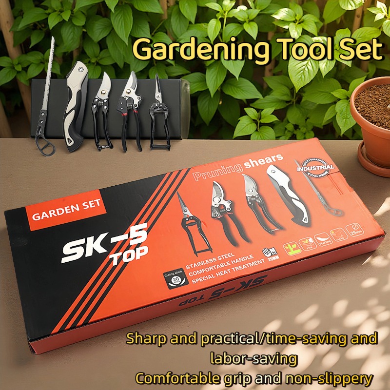 5Pcs Garden Tool Set SK-5 Stee - đánh giá và giá Bonsai Saw Folding