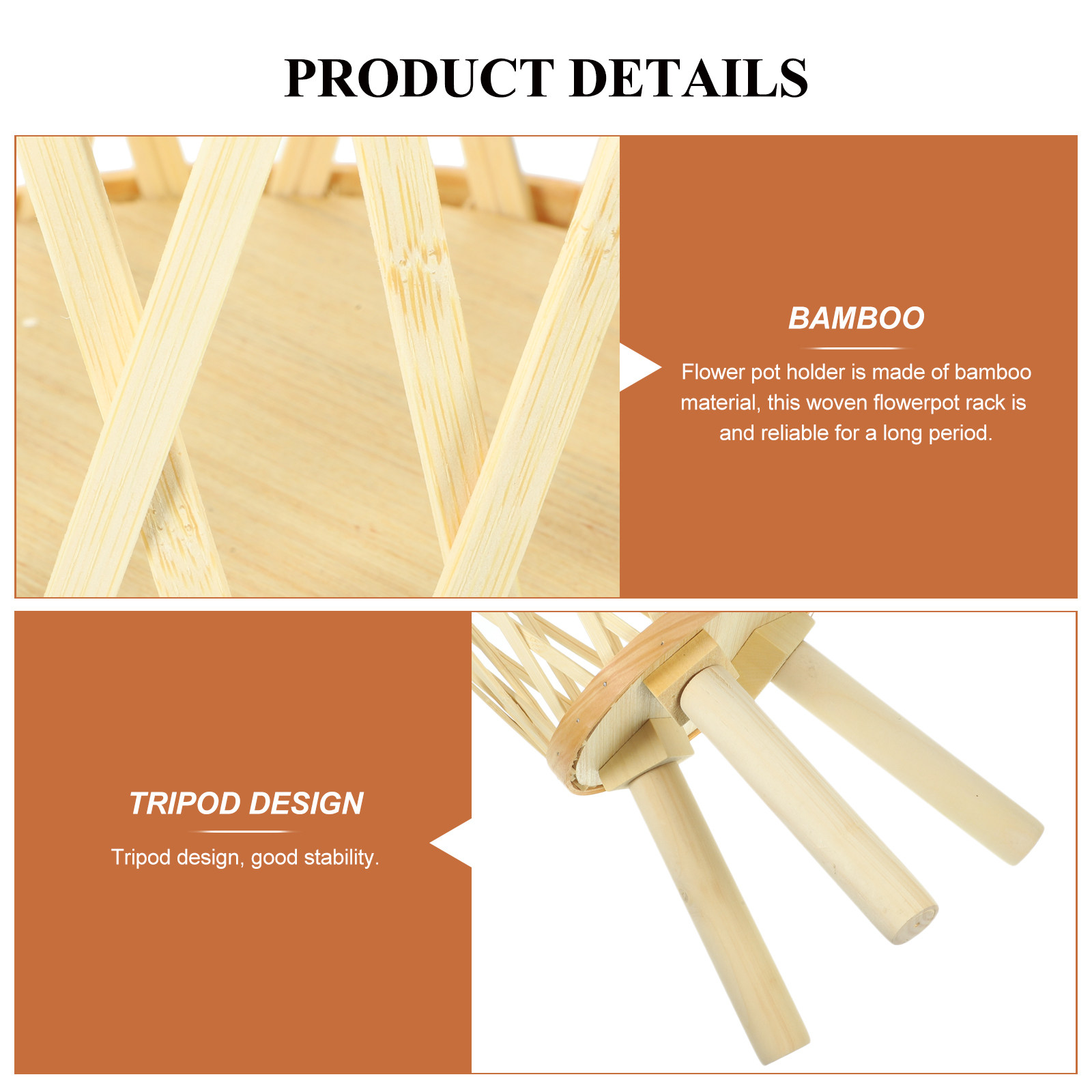 Bamboo Woven Plant Pot Rack Tr - đánh giá và giá Bonsai Garden Display Stands