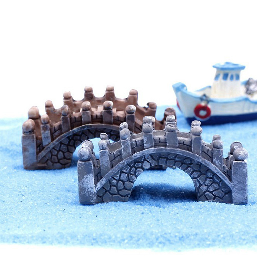 Bridge Resin Miniature Garden  - đánh giá và giá Bonsai Garden World