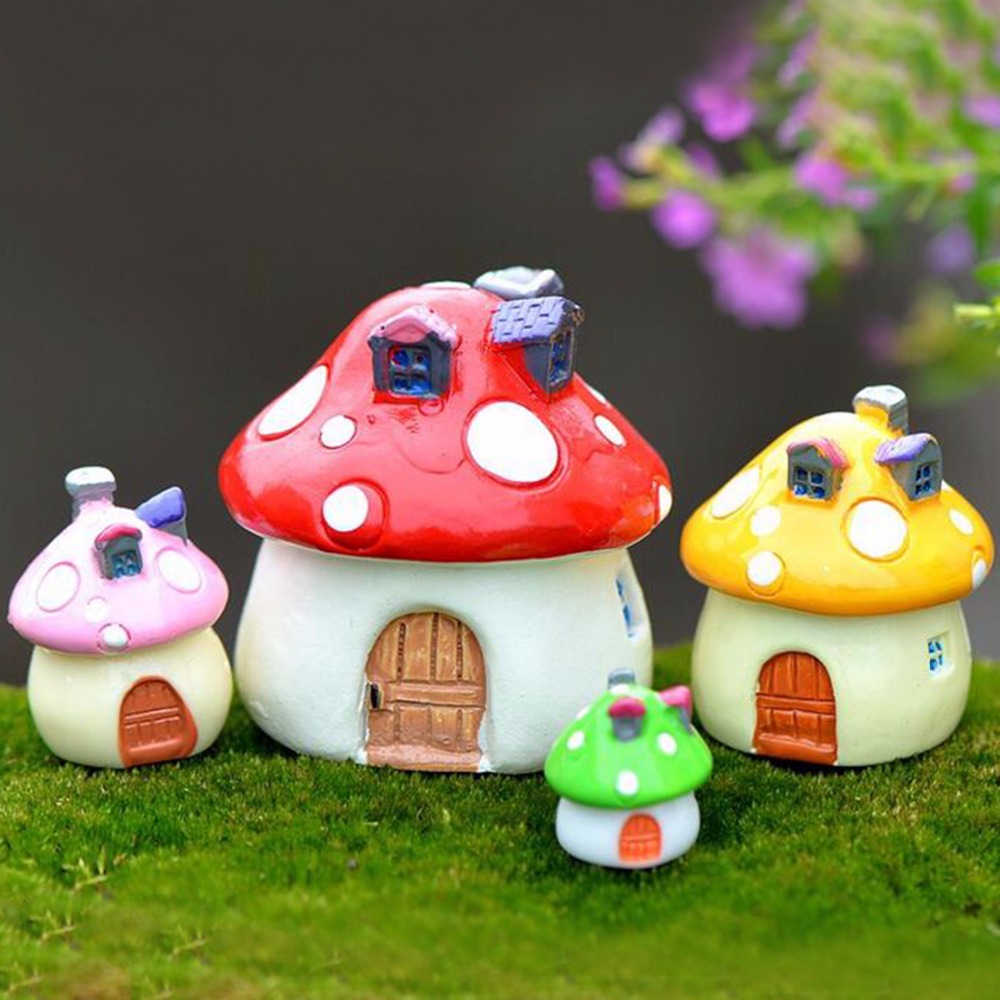 Colorful Garden Mushroom House - đánh giá và giá Bonsai Garden World