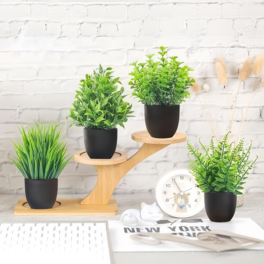 4pcs/set Mini Artificial Plant - đánh giá và giá Bonsai Garden Ideas