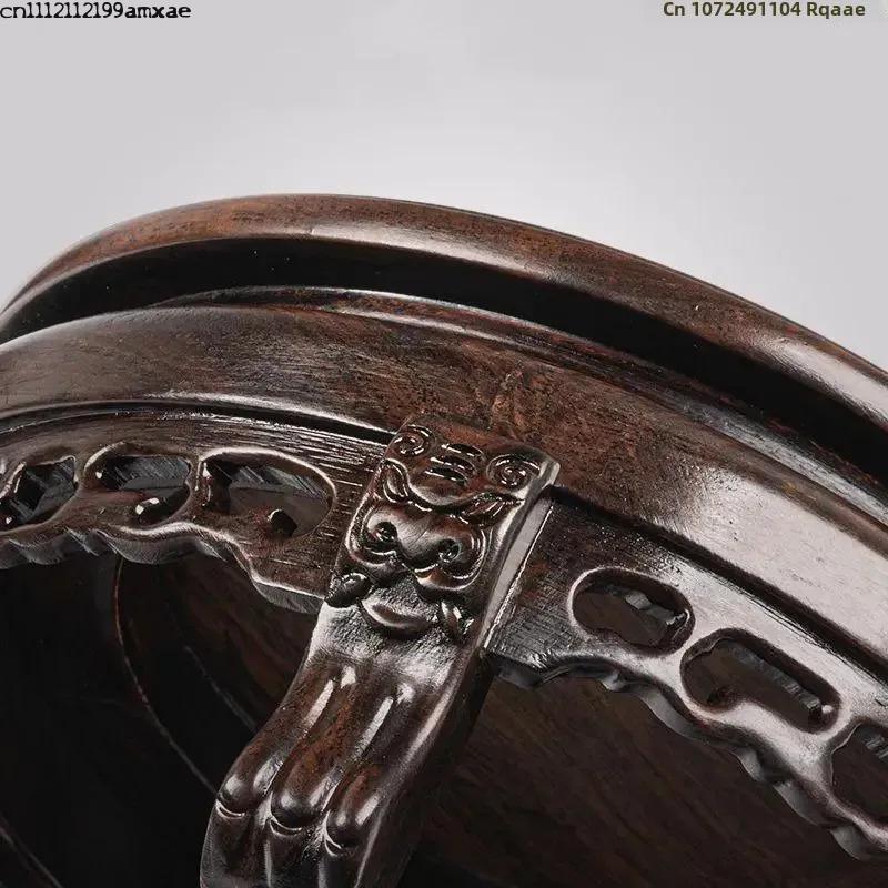 Ebony Wood Round Table Crafts  - đánh giá và giá Bonsai Garden Display Stands